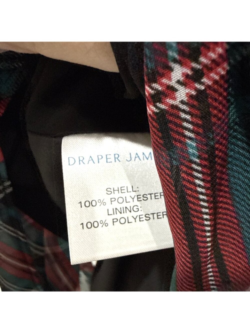 Draper James Plus Size Plaid Tartan Ruffle Tie Neck Flounce Shift Dress Size 2Xl - Picture 4 of 5